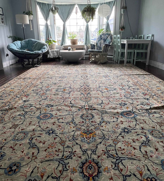 Persian Kashan Rug | 13’ 2” x 9’ 9”