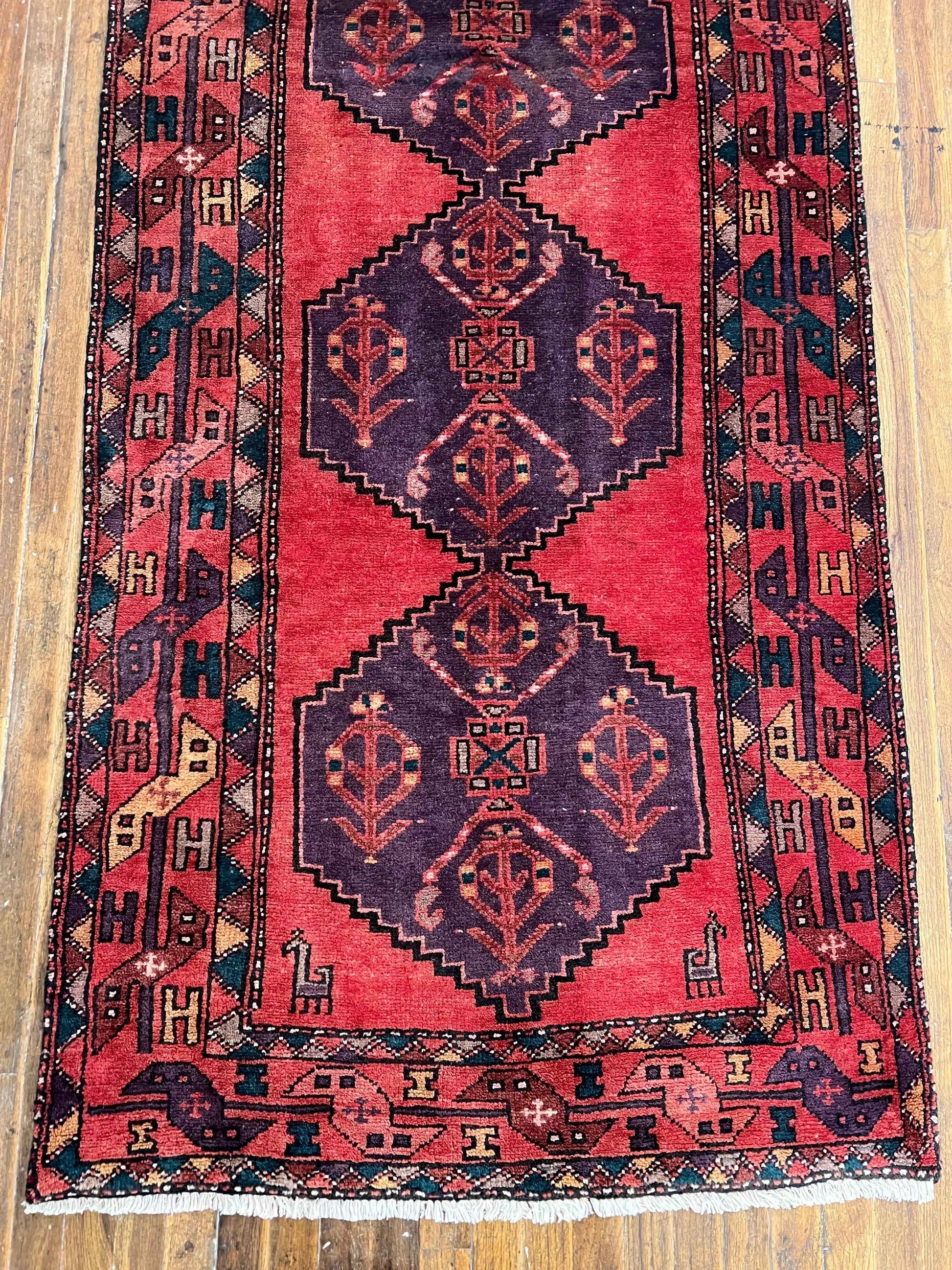 Persian vintage runner | 9’9” x 3’5”