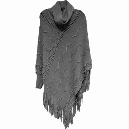 Poncho col montant