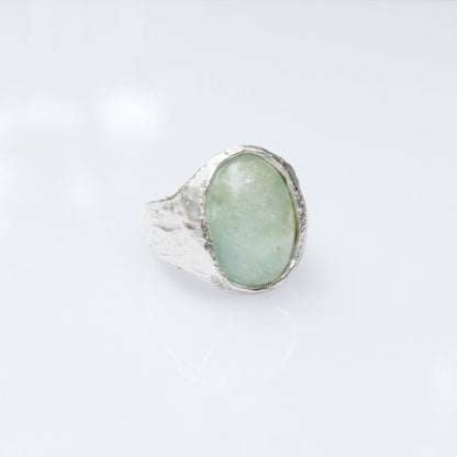 Seraphina’s Sea Ring | Ready-to-Ship Aquamarine Birthstone Ring | Sterling Silver