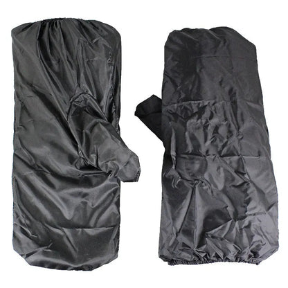 Open Road Men's Leather Motorcycle Gloves w/ Rain Cover