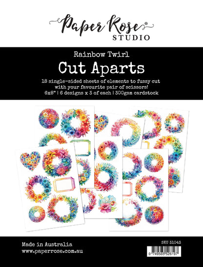 Rainbow Twirl Cut Aparts Paper Pack 31043