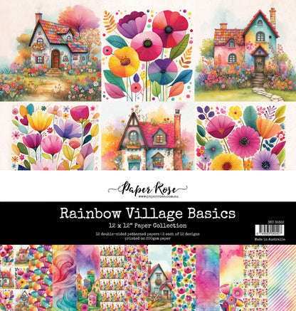 Rainbow Village Basics 12x12 Paper Collection 35322