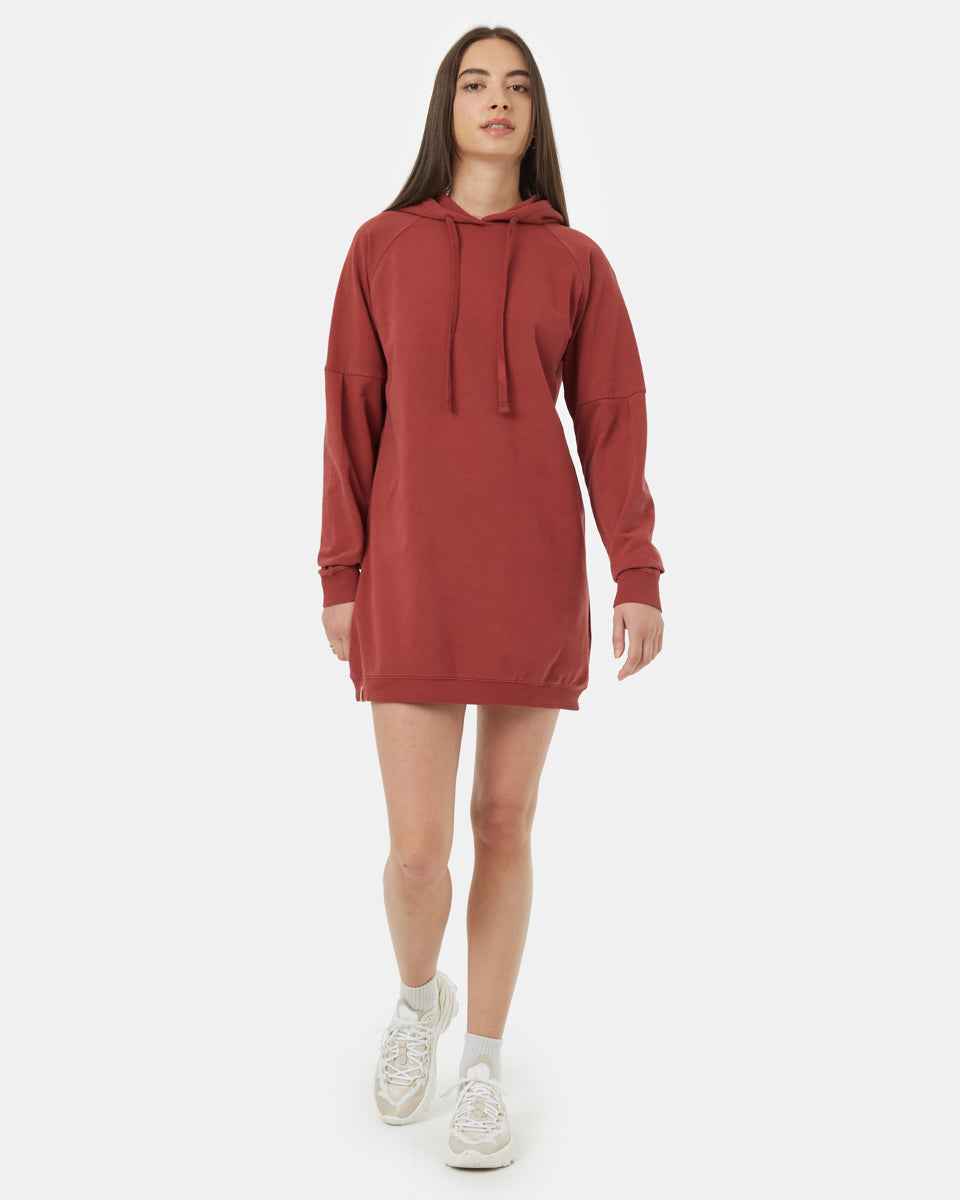 Oversized French Terry Hoodie Dress