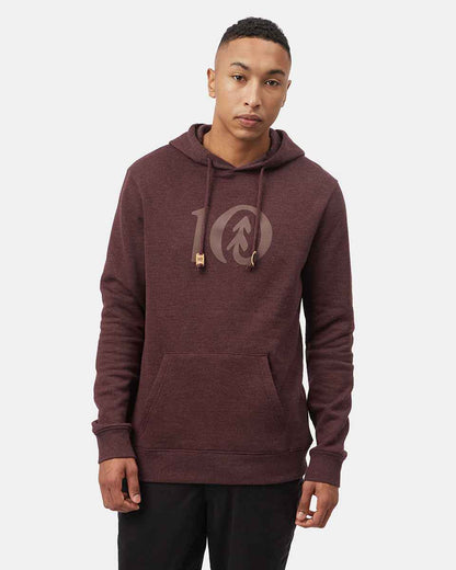 Flocked Logo Hoodie
