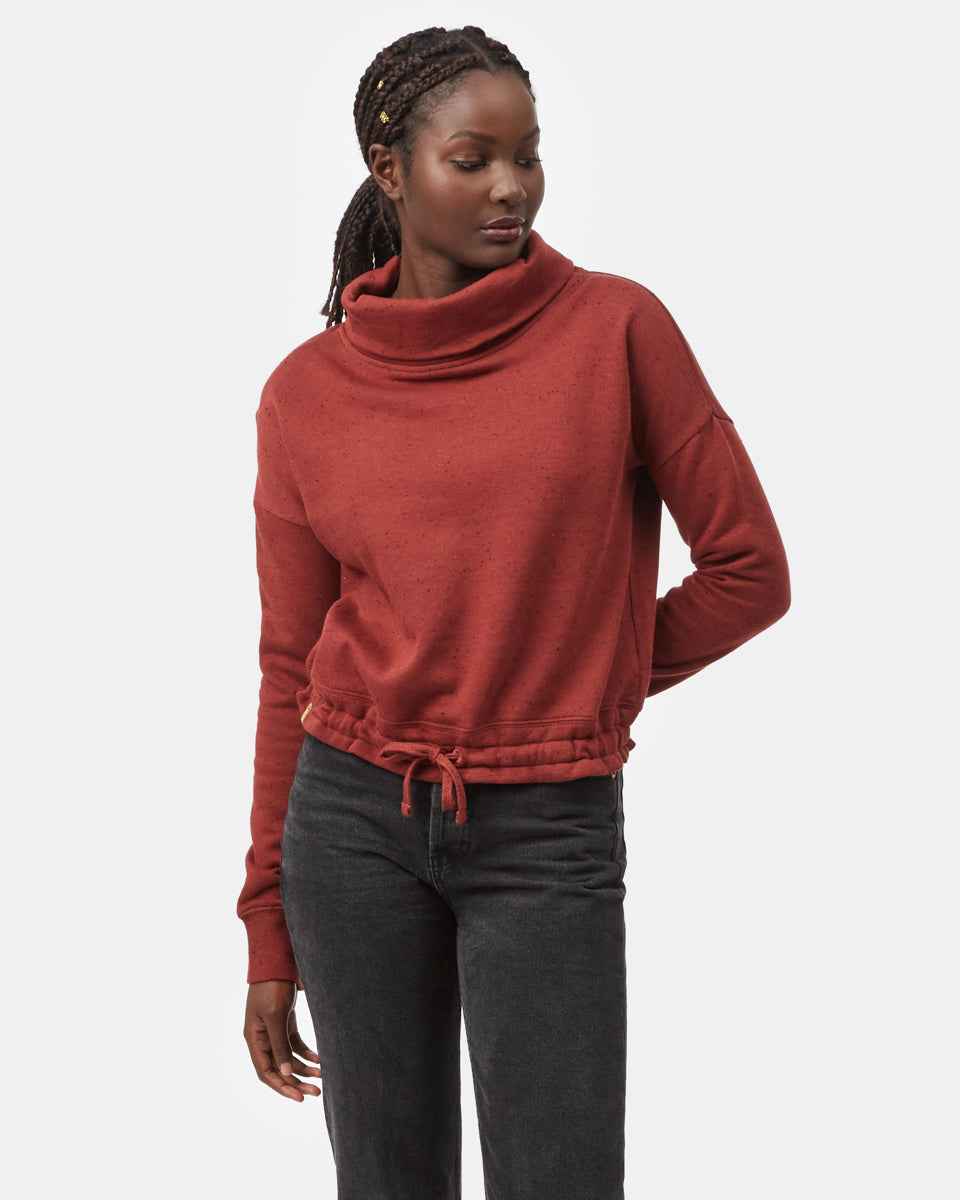 Speckled Cowl Neck Fleece