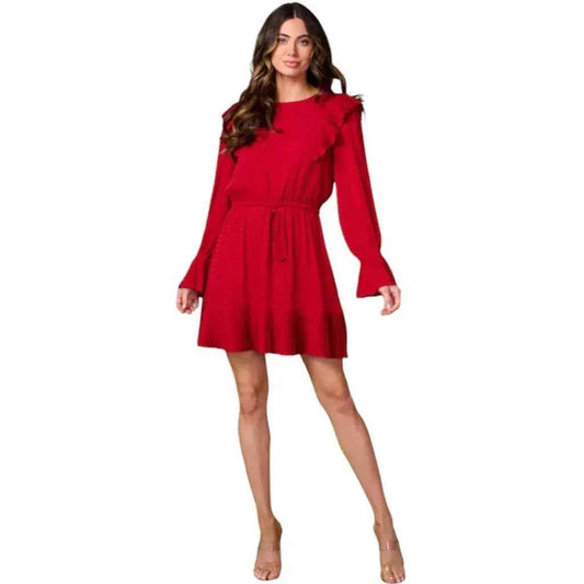 Robe courte manches longues