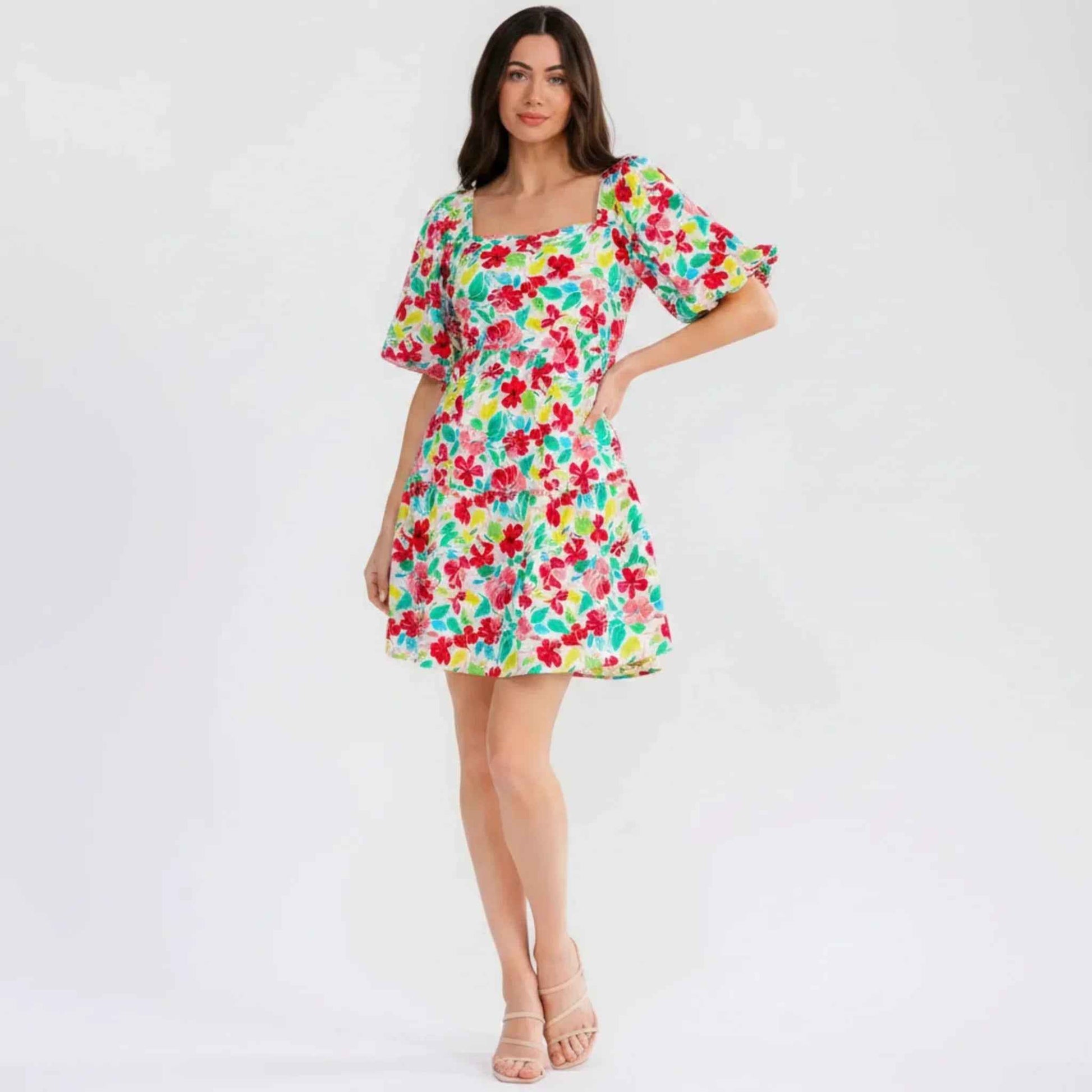 Robe manche bouffante