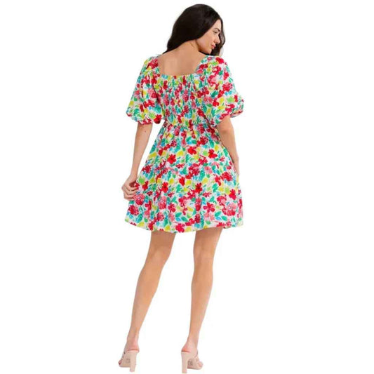 Robe manche bouffante