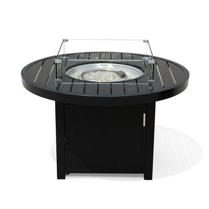 Aluminum Propane 42" Round Outdoor Fire Pit Table - AURABAGS SHOP