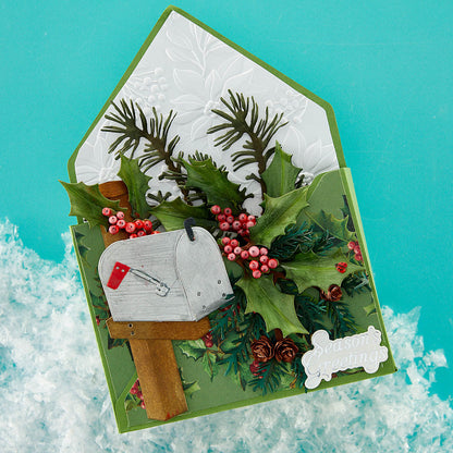 American Holly Etched Dies from the Snow Garden Collection by Susan Tierney-Cockburn