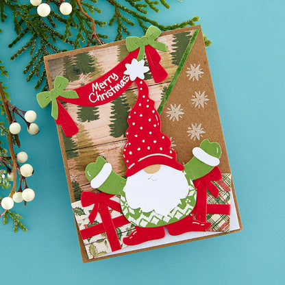 Gnome Hugs Etched Dies from the Holiday Hugs Collection by Stampendous