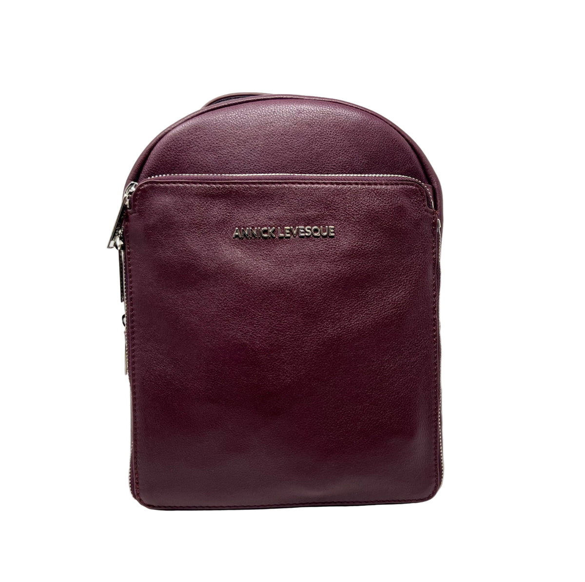 Sac à dos en Cuir Aubergine, Alice