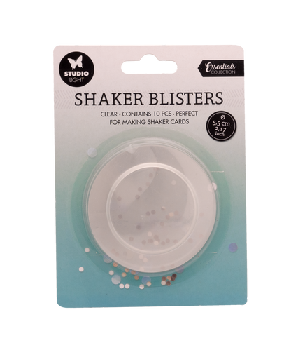 SL Shaker Window Blister Round Essentials 55x55x5mm 10 PC nr.01