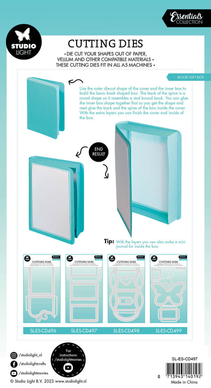 SL Cutting Die Book Box Essentials 283x151x1mm 10 PC nr.497