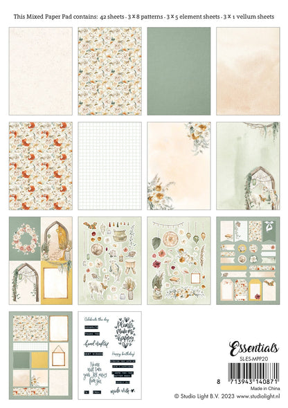 SL Mixed Paper Pad Bohemian Spring Essentials 148x210x9mm 42 SH nr.20