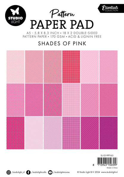 SL Pattern Paper Pad Shades Of Pink Essentials 36 SH