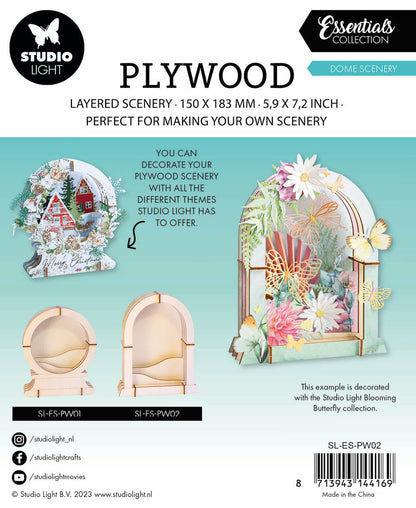 SL Plywood Dome Scenery Essentials 150x183x12mm 9 PC nr.02