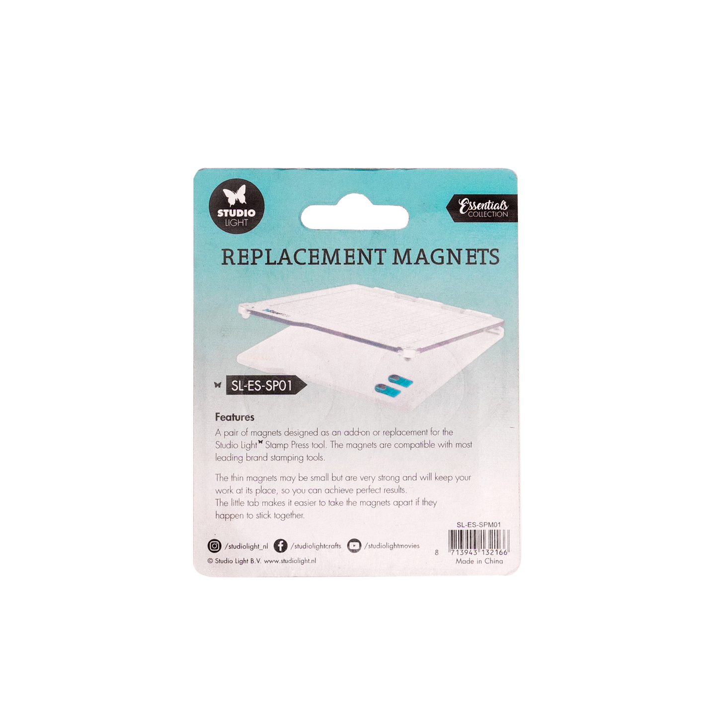SL Stamp Press Magnets Essential Tools 45x23x3mm 2 PCS nr.01