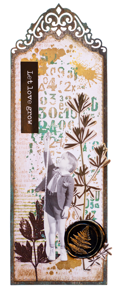 SL Wax Stamp Fern Grunge Collection 1 PC