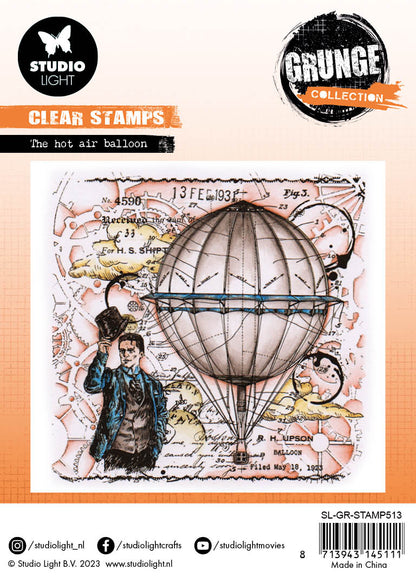 SL Clear Stamps The Hot Air Balloon Grunge Collection 122x122x3mm 1 PC nr.513