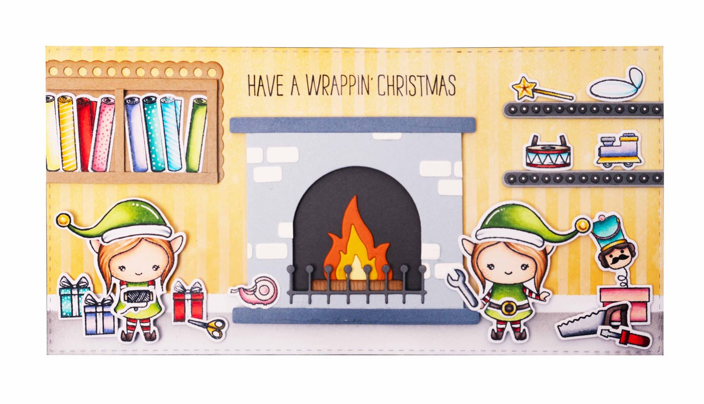 SL Cutting Die Fireplace Sweet Stories 152x98x1mm 15 PC nr.683