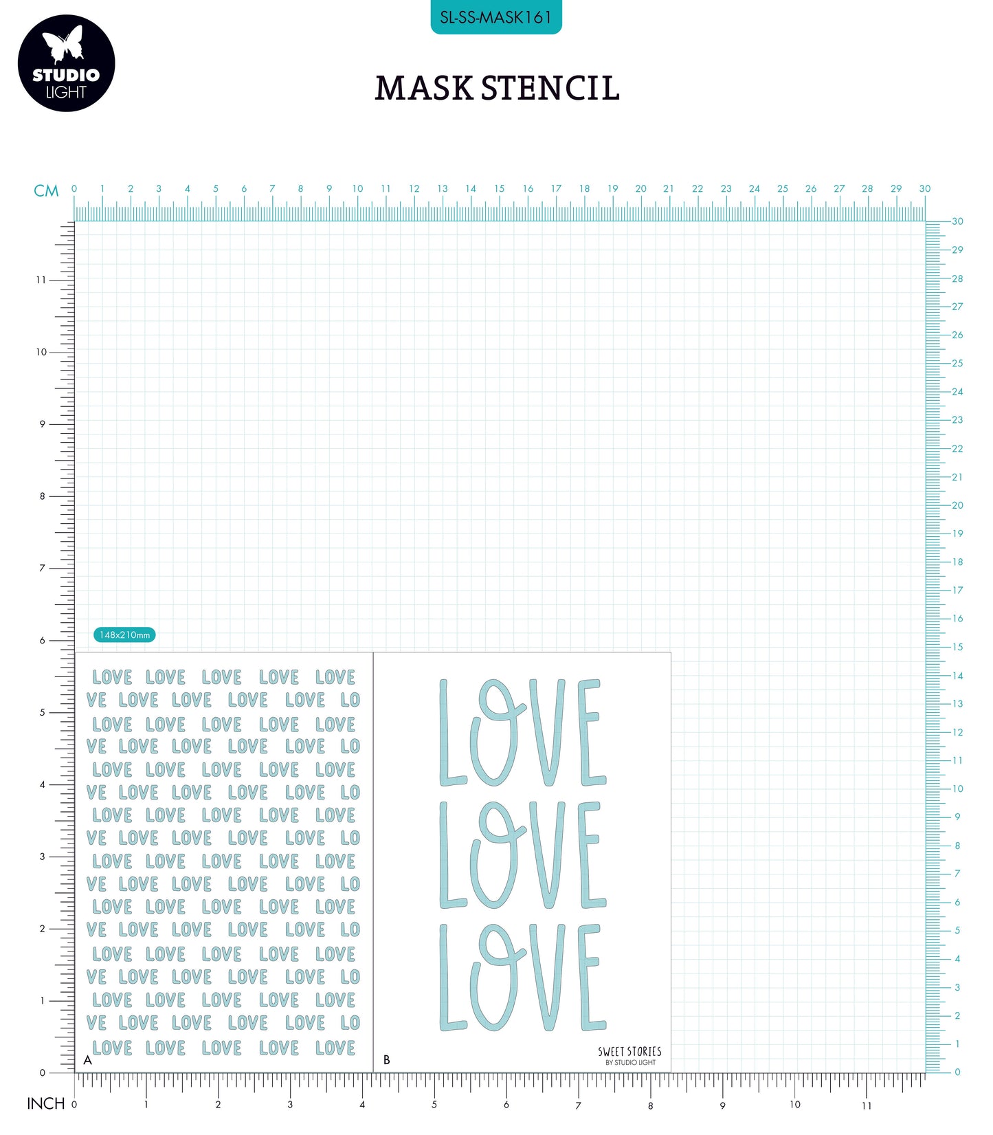 SL Mask Love Sweet Stories 150x210x1mm 1 PC nr.161