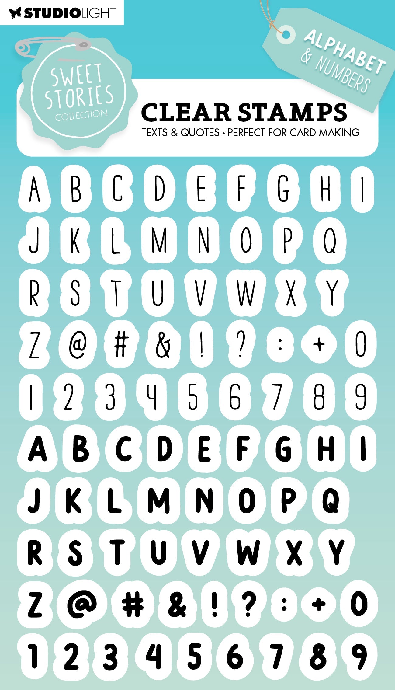 SL Clear Stamp Alphabet Sweet Stories 148x105x3mm 86 PC nr.559