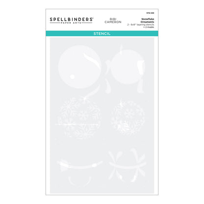 Snowflake Ornaments Stencil from the Bibi's Snowflakes Collection by Bibi Cameron