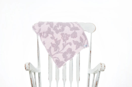 Iced Lilac & Powder Vintage Floral Print Lovey
