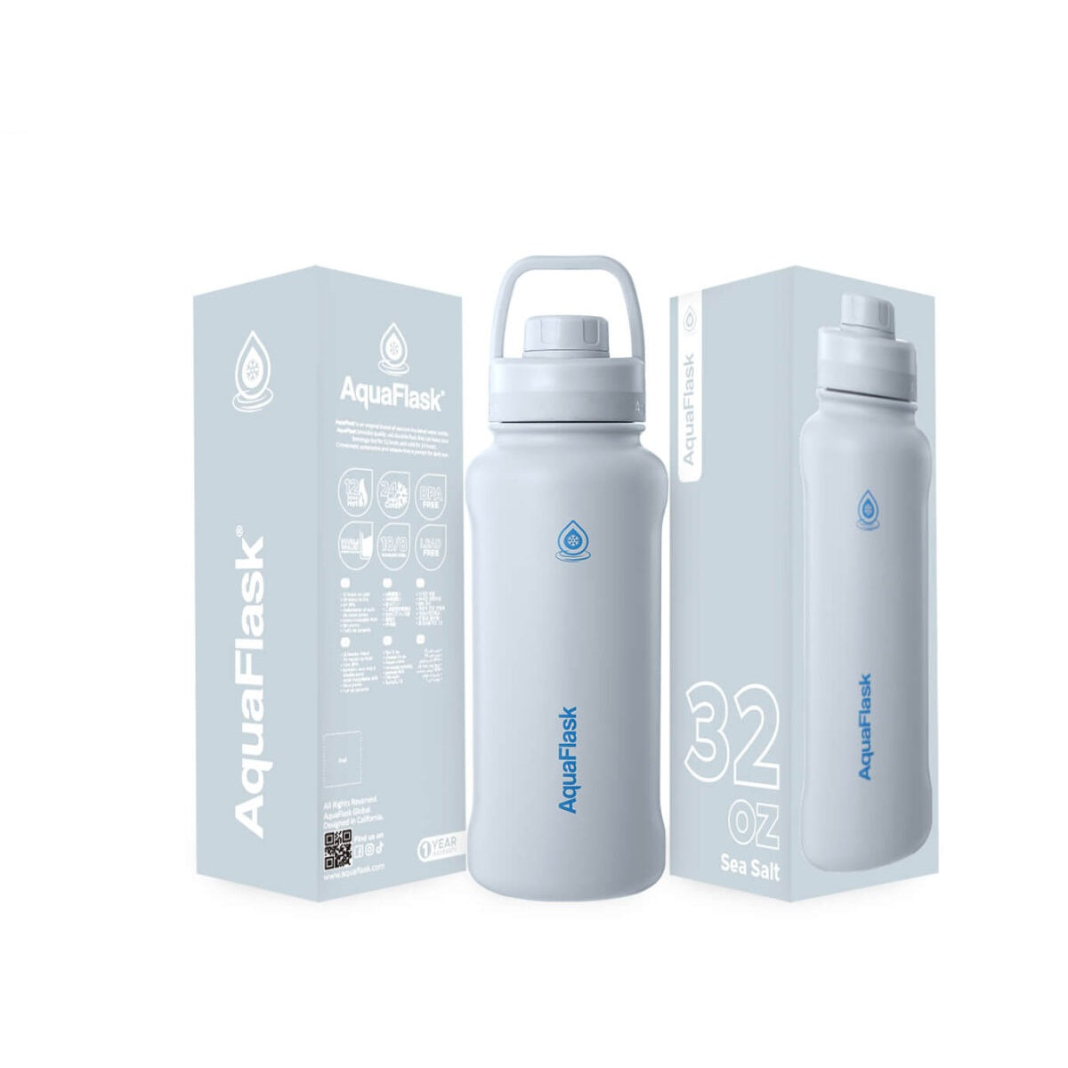 AquaFlask 935ml (32oz) Vakuumisolierte Flasche – Edelstahl, Auslaufsicher