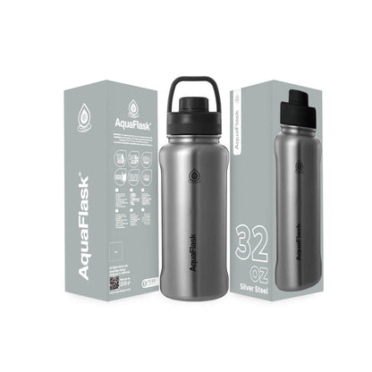 AquaFlask 935ml (32oz) Vakuumisolierte Flasche – Edelstahl, Auslaufsicher