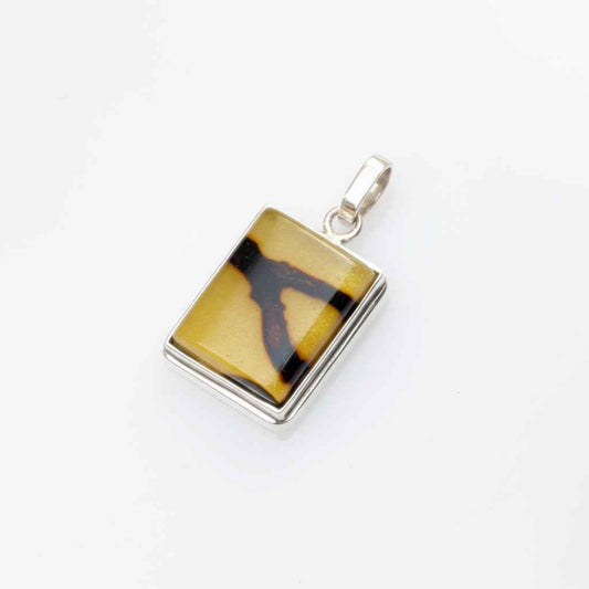 Solar Vein Pendant | Sterling Silver Baltic Silver | Tears of the Sun