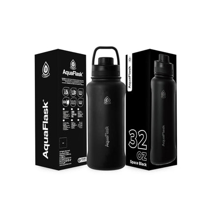AquaFlask 935ml (32oz) Vakuumisolierte Flasche – Edelstahl, Auslaufsicher