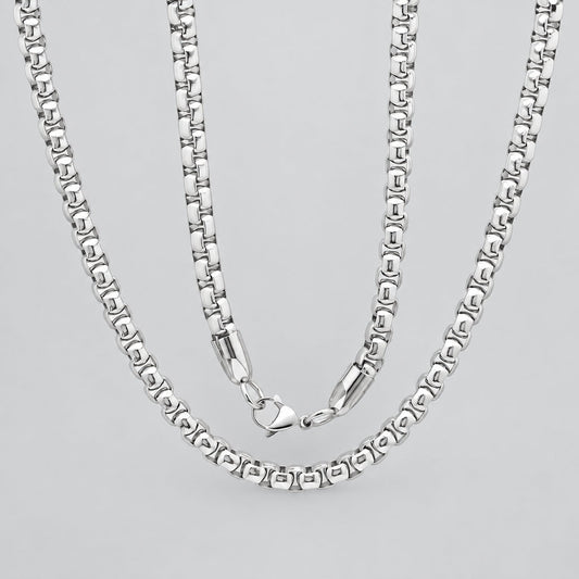 Steeltime Box Chain Necklace | Stainless Steel Chain