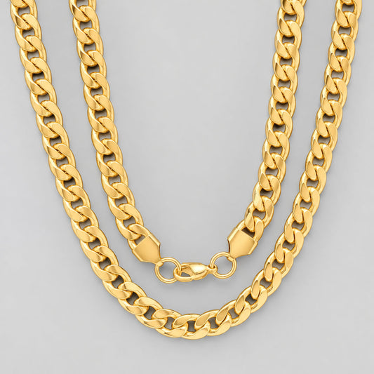 Steeltime Classic Chain Necklace | Stainless Steel & 18K Gold Plated