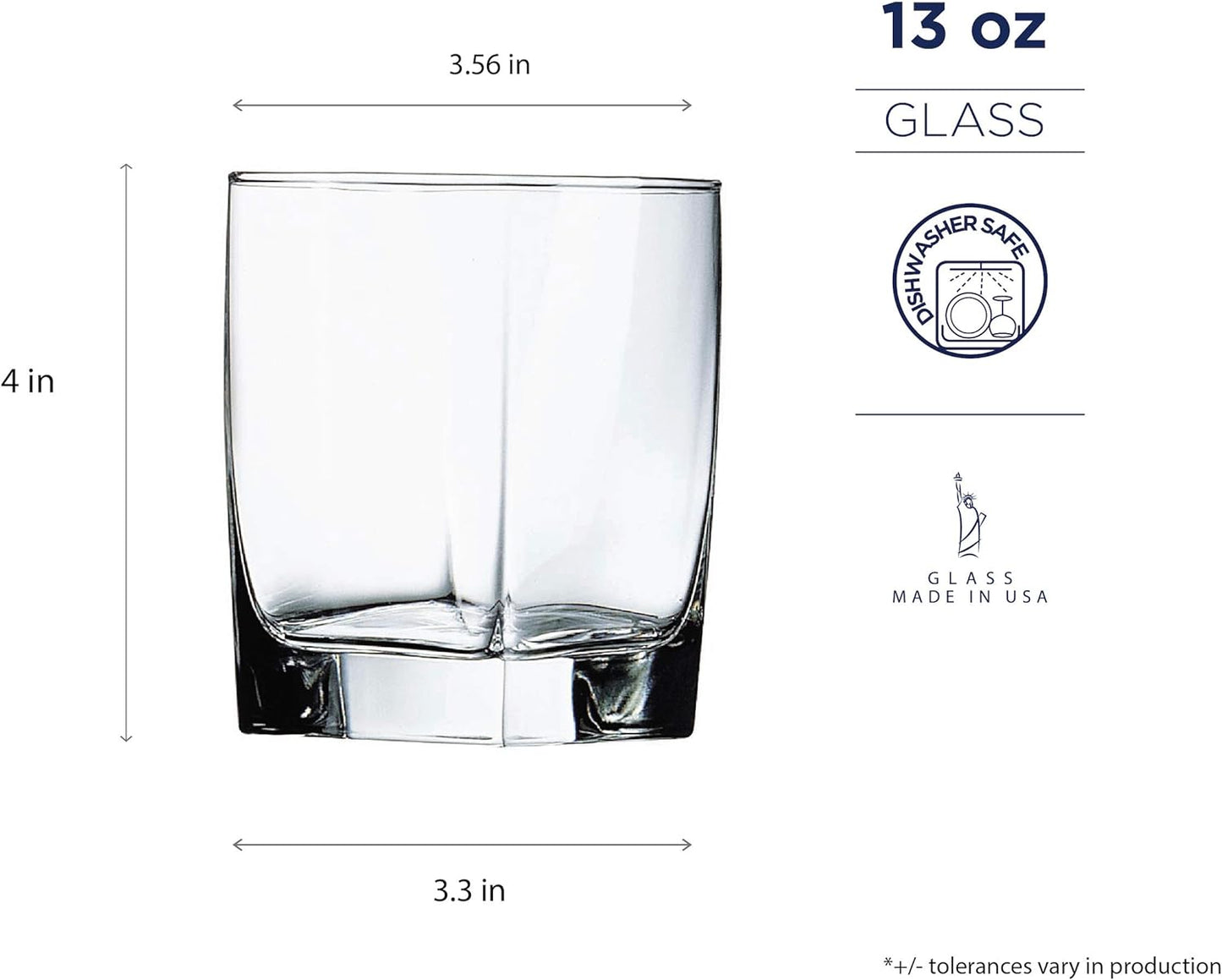 Luminarc 16 Piece Sterling Tumbler Set