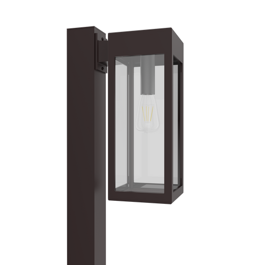 Stockholm • Luminaire pour poteau extérieur montage vers le bas fond ouvert format moyen [21636]
