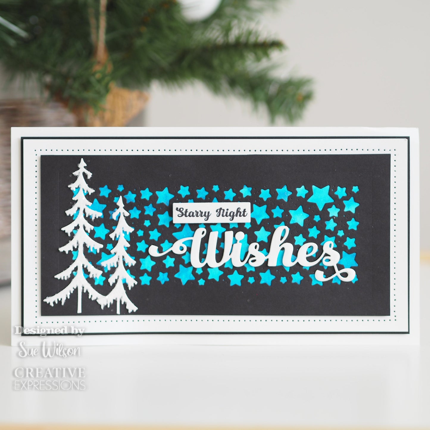 Creative Expressions Sue Wilson Wishes Craft Die & Stamp Set