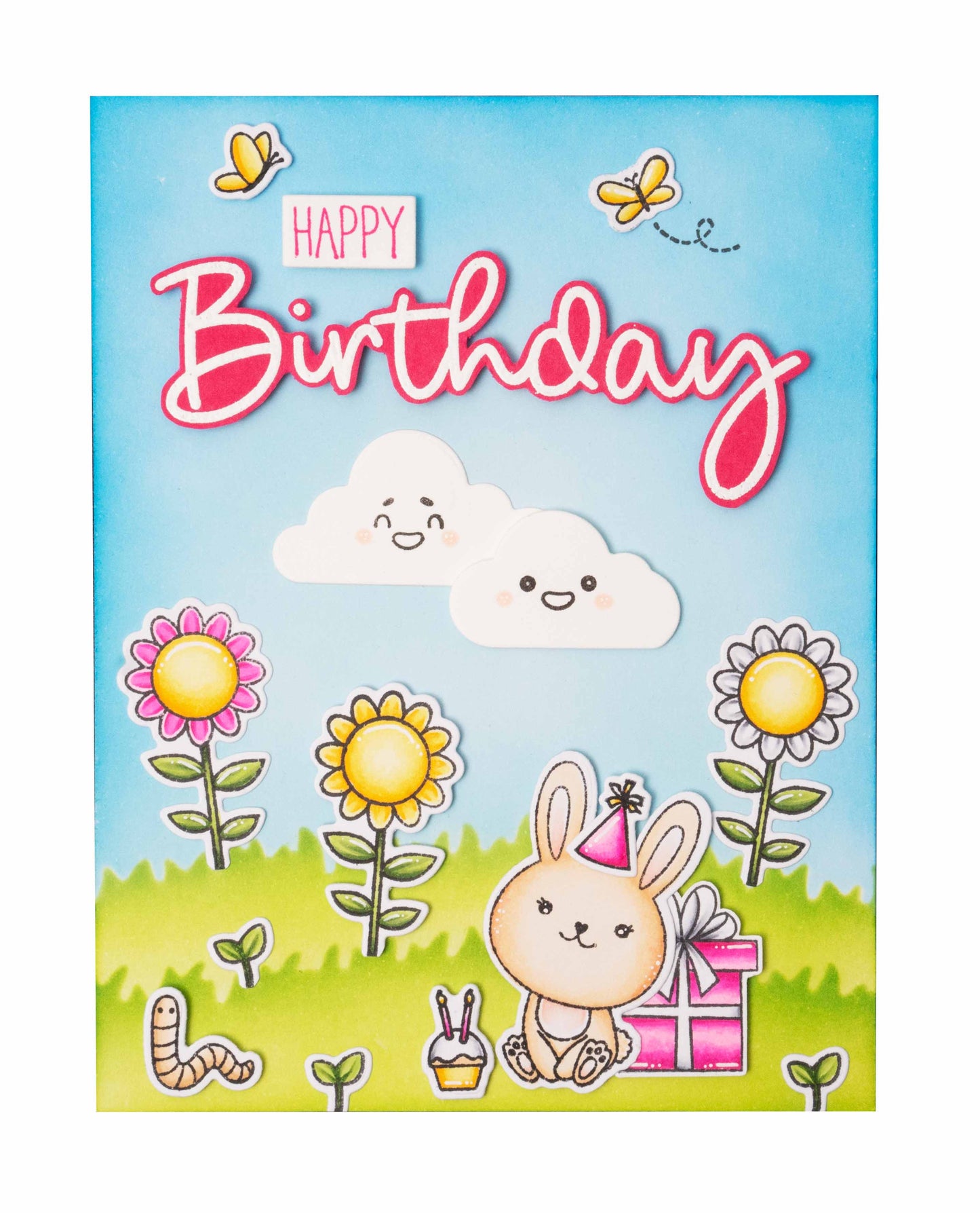 SL Stamp & Cutting Die Bunny Garden Sweet Stories 154x213x1mm 62 PC nr.55