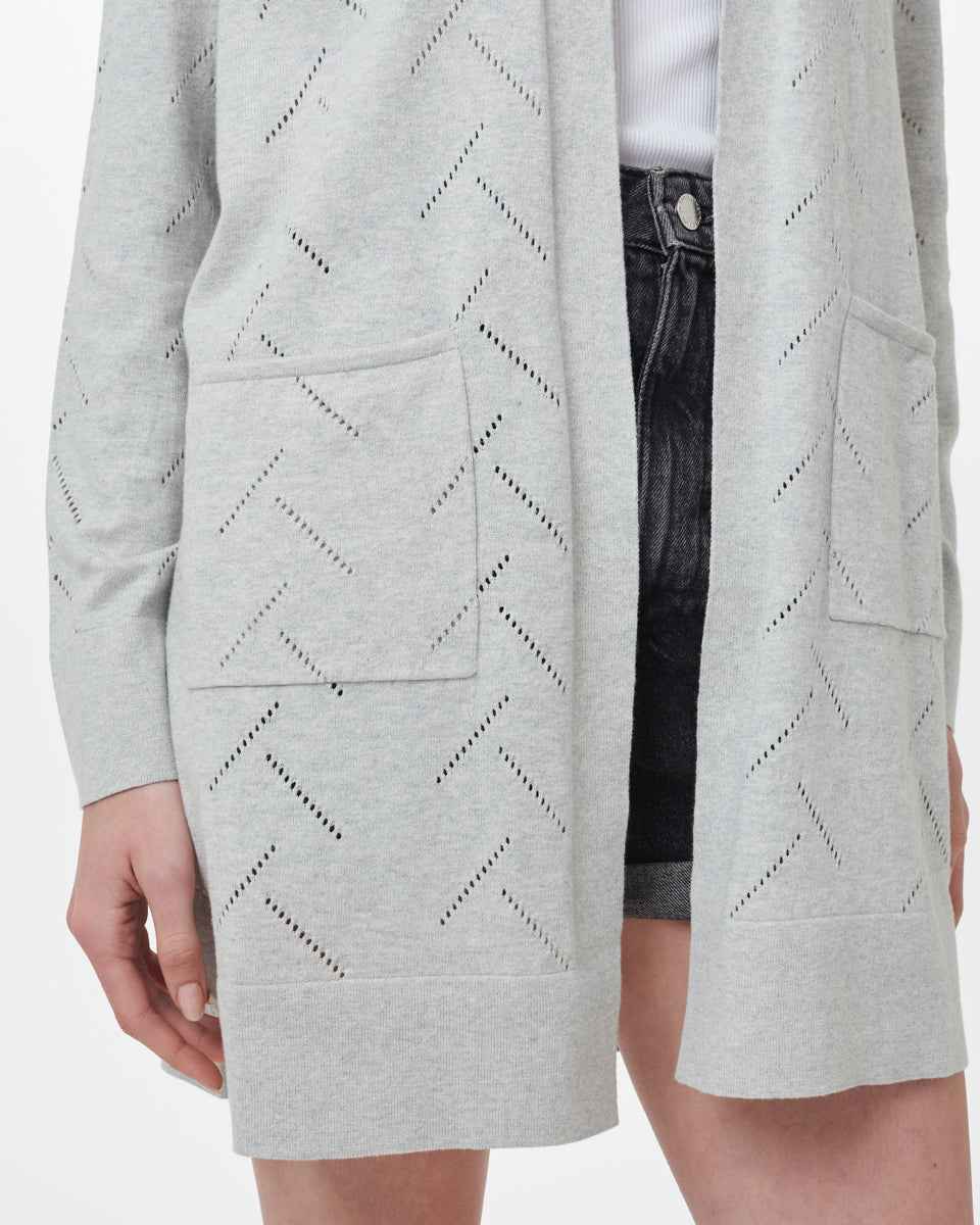 Highline Cotton Sage Tree Stitch Cardigan
