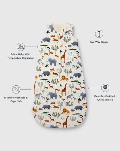 Baby Sleep Sack TENCEL™ 1.0 TOG - Safari Jungle