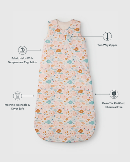 Baby Sleep Sack TENCEL™ 1.0 TOG - Sun Kissed Shoal