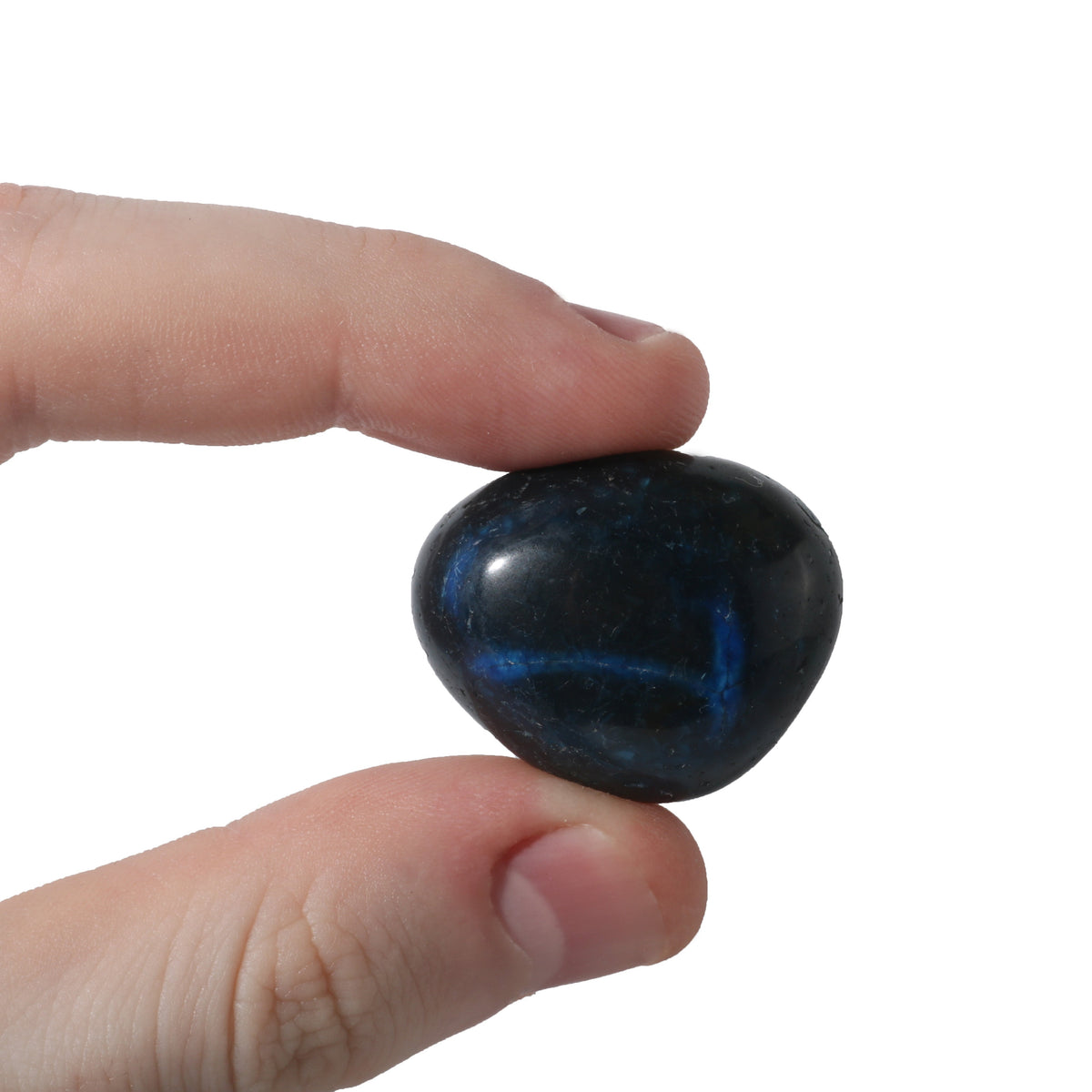 Agate Blue Tumbled Stones (Enhanced)