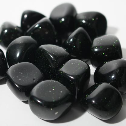 Green Goldstone Tumbled Stones (Synthetic)
