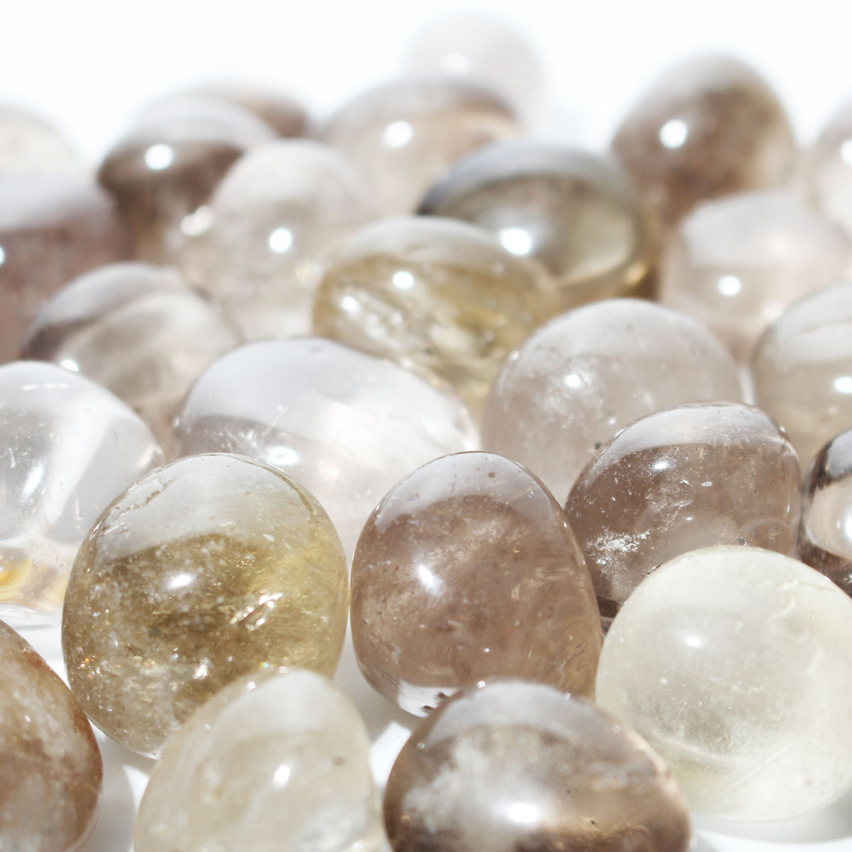 Smoky Quartz Tumbled Stone - Light/Dark