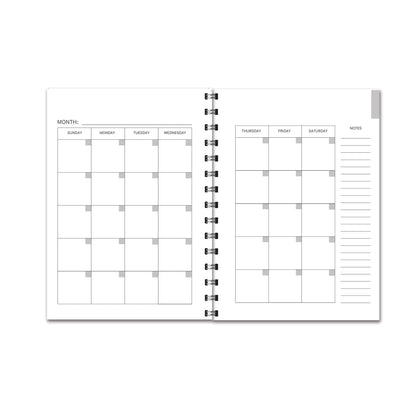 Golden Sunflower 12 Month Undated Planner