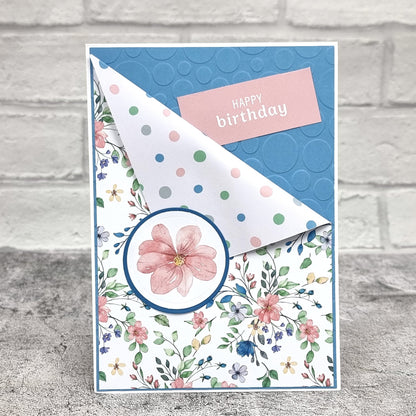 The Paper Boutique Sunny Gardens 8 in x 8 in Colour Card Pad