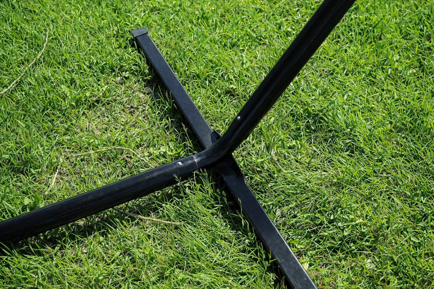 Deluxe Polyester Rope Hammock with 3-Beam Stand