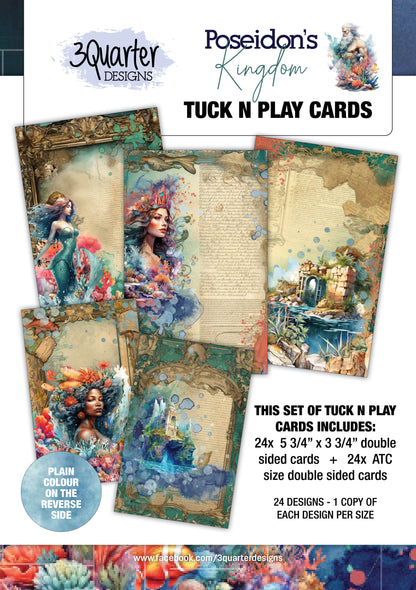 3Quarter Designs Poseidon's Kingdom Tuck N Play Cards